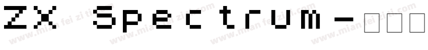 ZX Spectrum字体转换